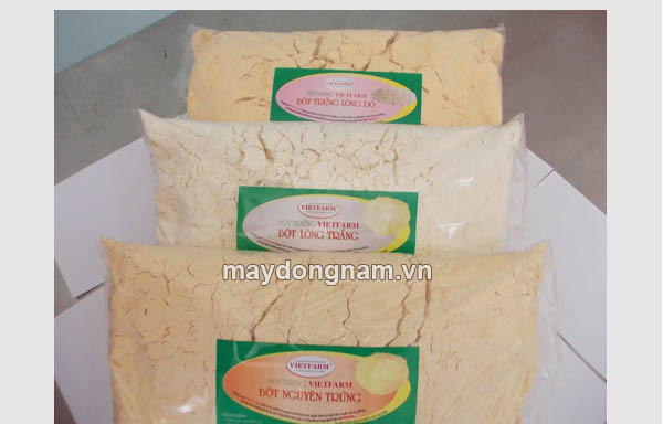 Bột trứng đóng gói theo tiêu chuẩn sản xuất