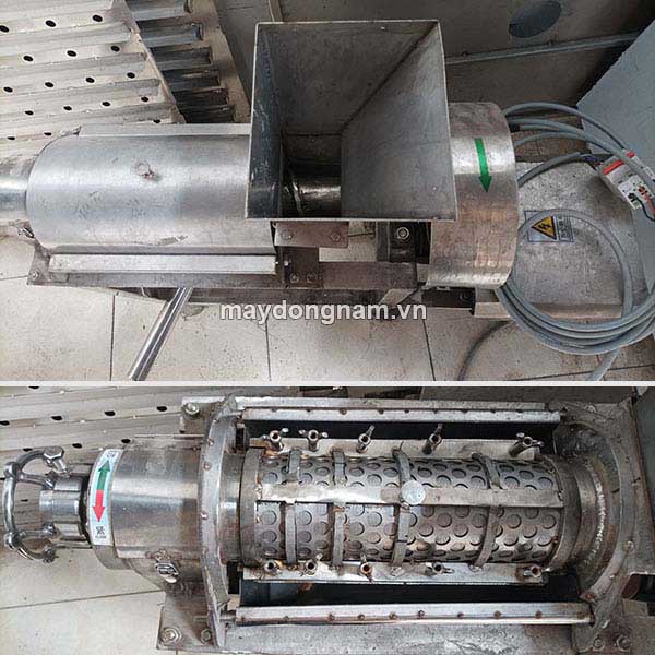 Phễu cấp liệu và buồng ép