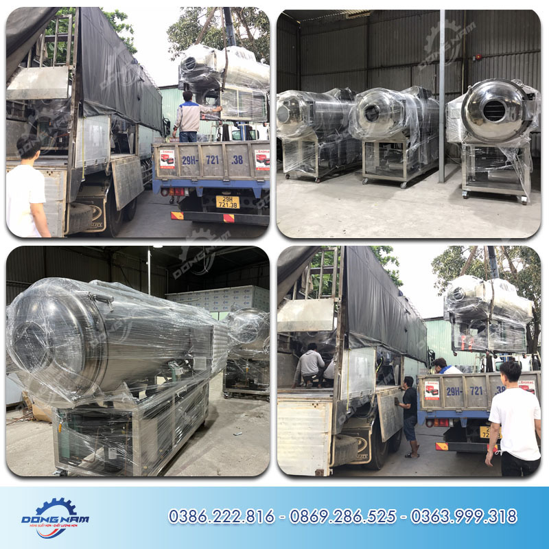 Bàn giao máy sấy thăng hoa cho khách hàng