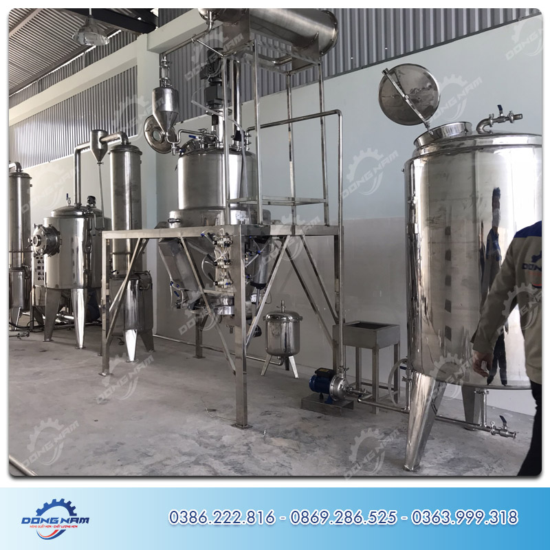 Lắp đặt hệ thống chiết xuất - cô đặc - sấy phun