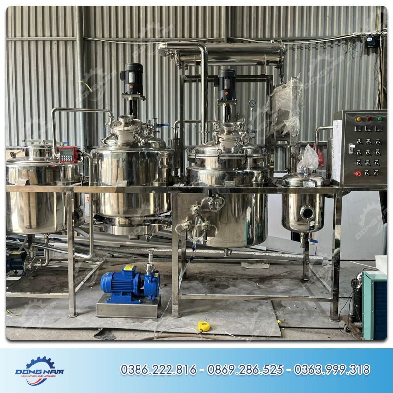 Bàn giao hệ thống máy chiết xuất và cô đặc