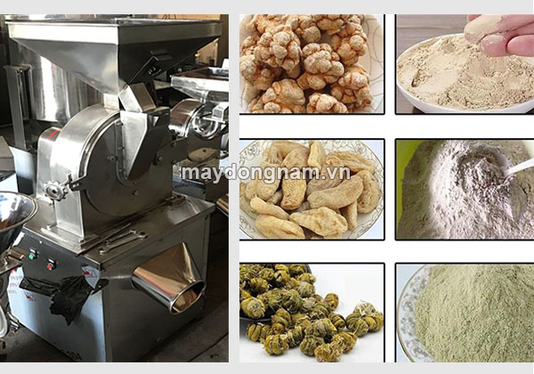 Ứng dụng máy nghiền dược liệu công nghiệp