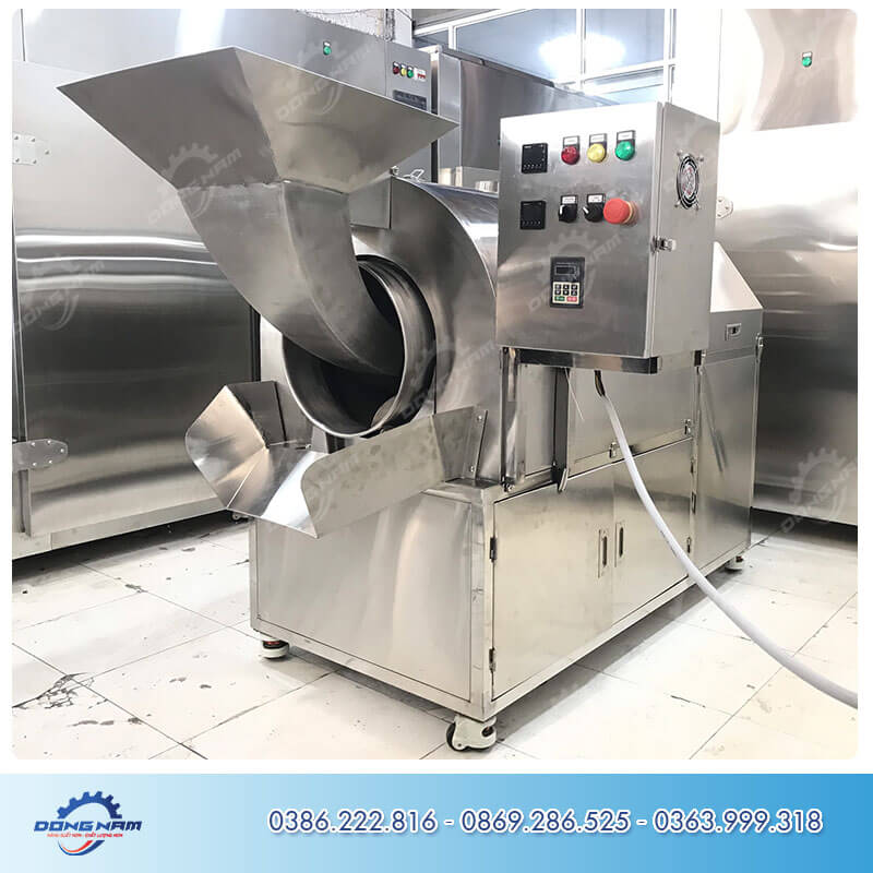 Bàn giao máy rang hạt hướng dương cho khách hàng