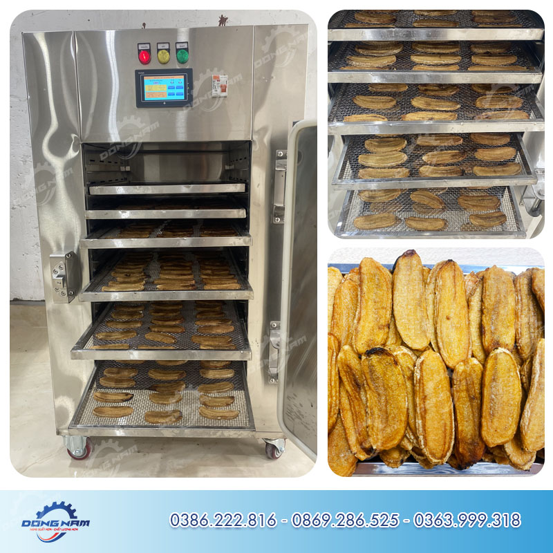 Chuối sấy dẻo cần sử dụng máy sấy nhiệt mới cho màu đẹp ngon