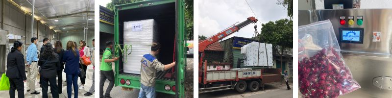 Khách hàng tham quan và mua máy sấy lạnh Đông Nam