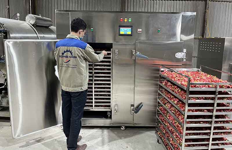 Hai buồng sấy độc lập