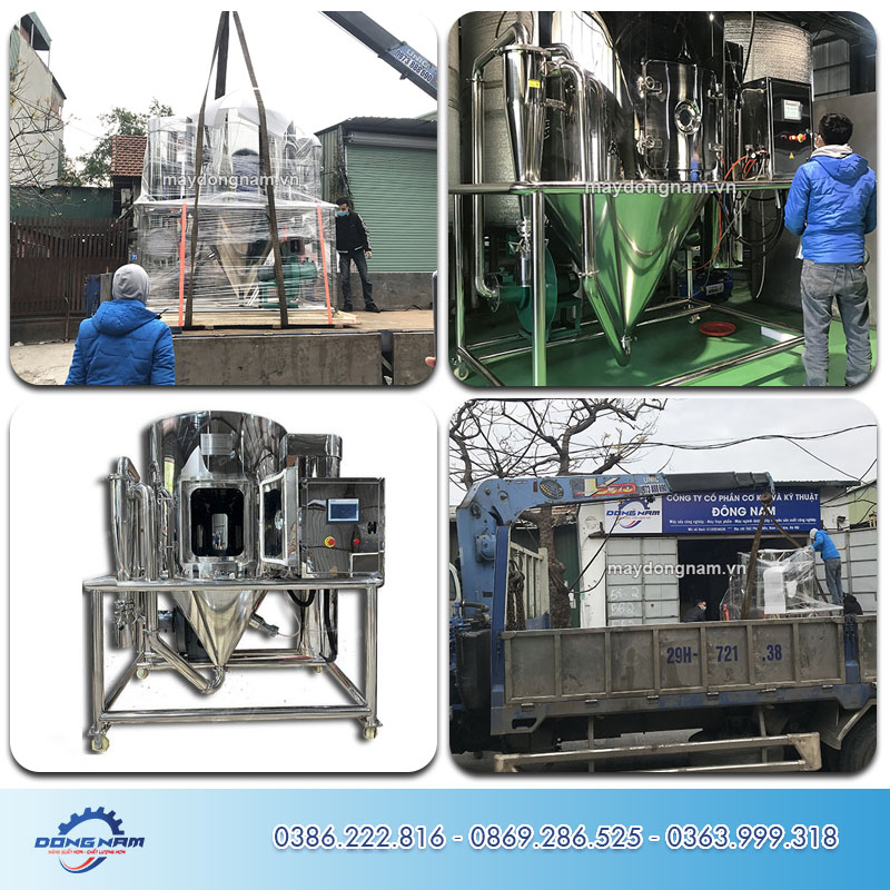 Đông Nam vận chuyển máy sấy phun LPG-5 cho khách hàng