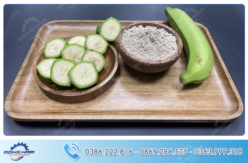 Khách hàng sấy bột chuối