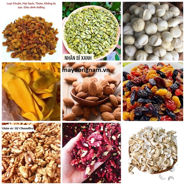 Các loại hạt chuyên dụng làm granola