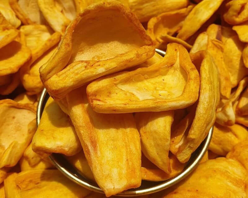 Thành phẩm mít chiên giòn thơm ngon