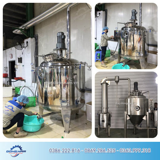 Máy cô đặc chân không có cánh khuấy tự động Đông Nam