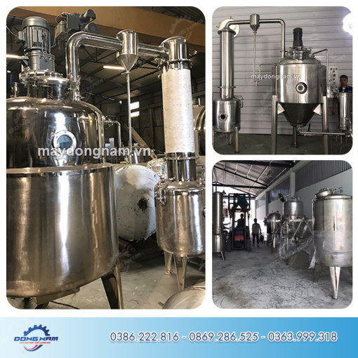 Máy cô đặc chân không có cánh khuấy tự động Đông Nam