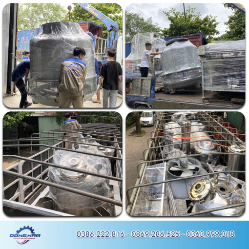 Thiết bị cô đặc chân không có cánh khuấy tự động