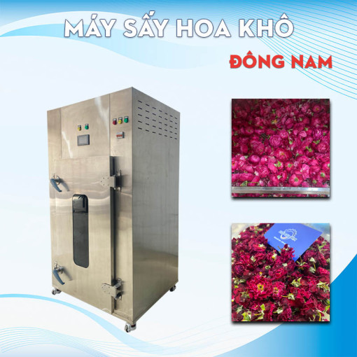 Máy sấy hoa khô hoa hồng, hoa cúc giữ màu đẹp, mùi thơm 