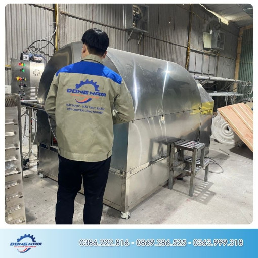 Máy rang hạt 100kg chất lượng cao, giá tại xưởng