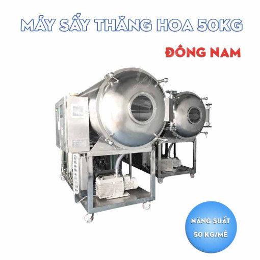 Máy sấy thăng hoa 50kg MTH-050 sấy khô giòn hoa quả